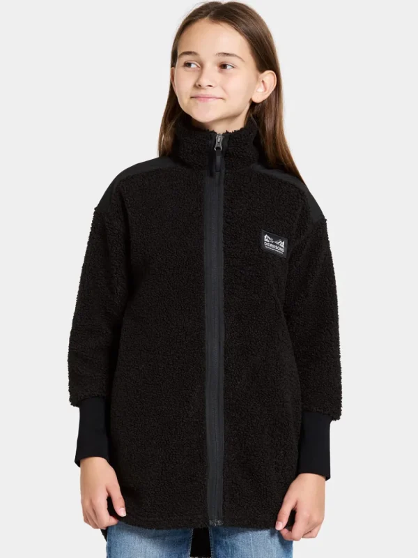 Didriksons Ampere Kids' Full-Zip Long>Barn Fleecetröjor & Mellanlager | Tröjor & T-Shirts