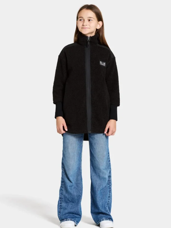 Didriksons Ampere Kids' Full-Zip Long>Barn Fleecetröjor & Mellanlager | Tröjor & T-Shirts