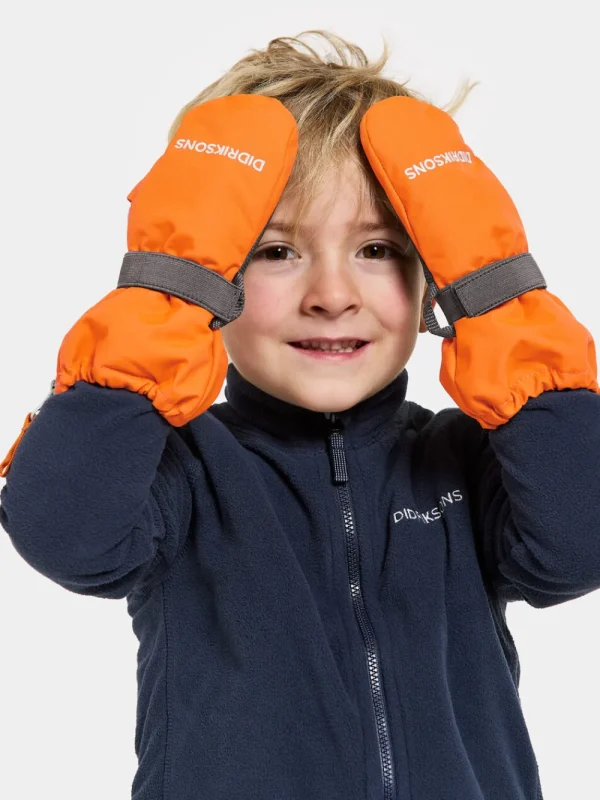 Didriksons Biggles Kids' Zip Mittens>Barn Handskar & Vantar