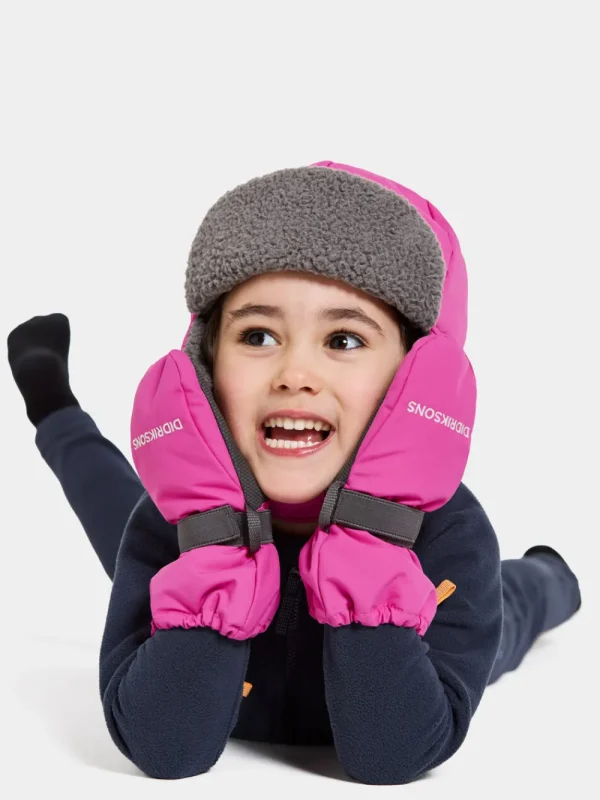 Didriksons Biggles Kids' Zip Mittens>Barn Handskar & Vantar