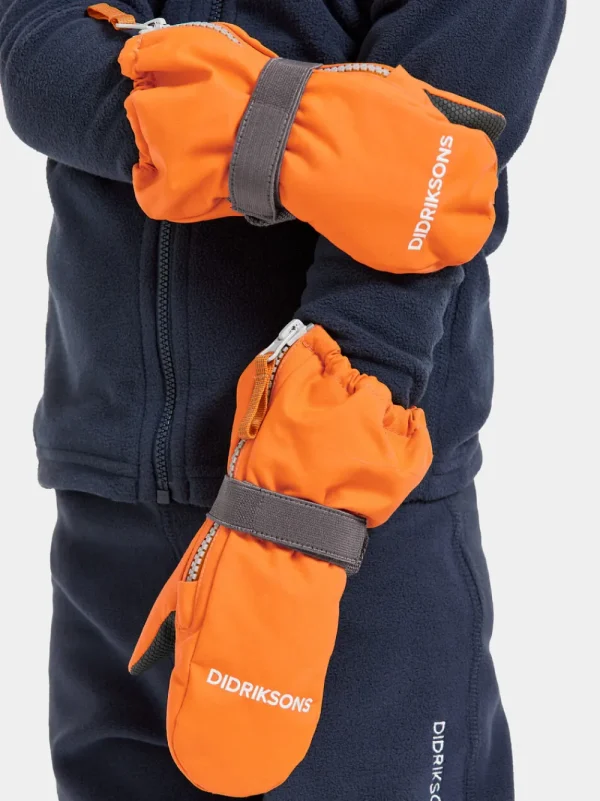 Didriksons Biggles Kids' Zip Mittens>Barn Handskar & Vantar