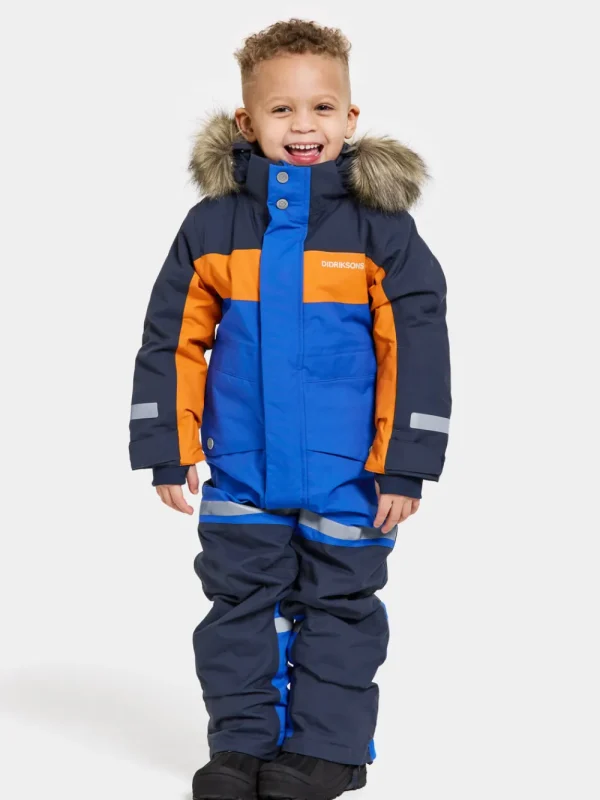 Didriksons Bjärven Kids' Coverall>Barn Vinteroveraller