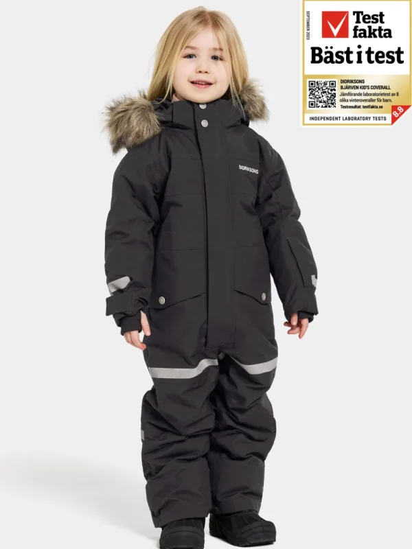 Didriksons Bjärven Kids' Coverall>Barn Vinteroveraller