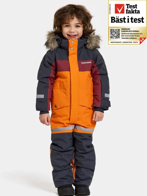 Didriksons Bjärven Kids' Coverall>Barn Vinteroveraller