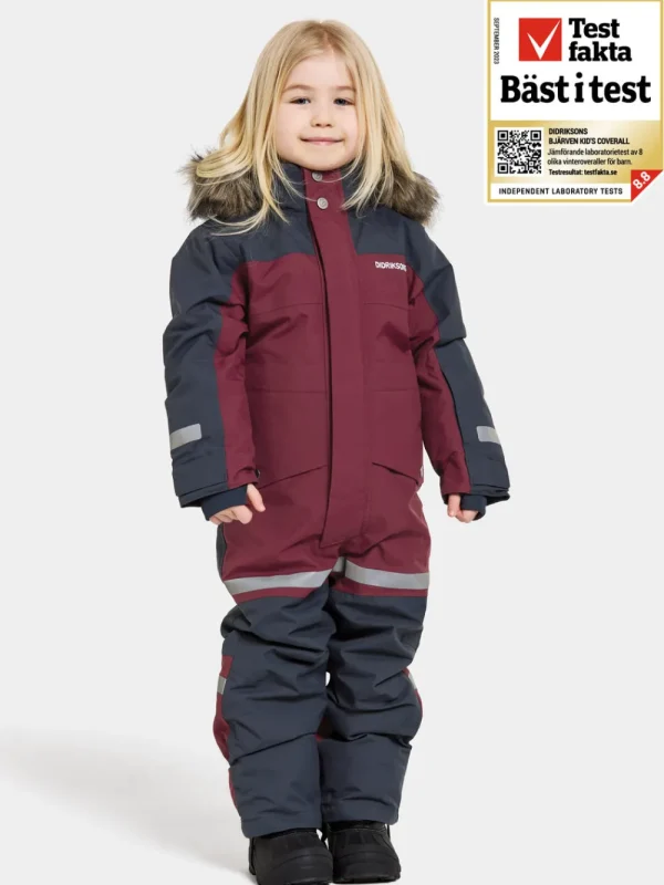 Didriksons Bjärven Kids' Coverall>Barn Vinteroveraller