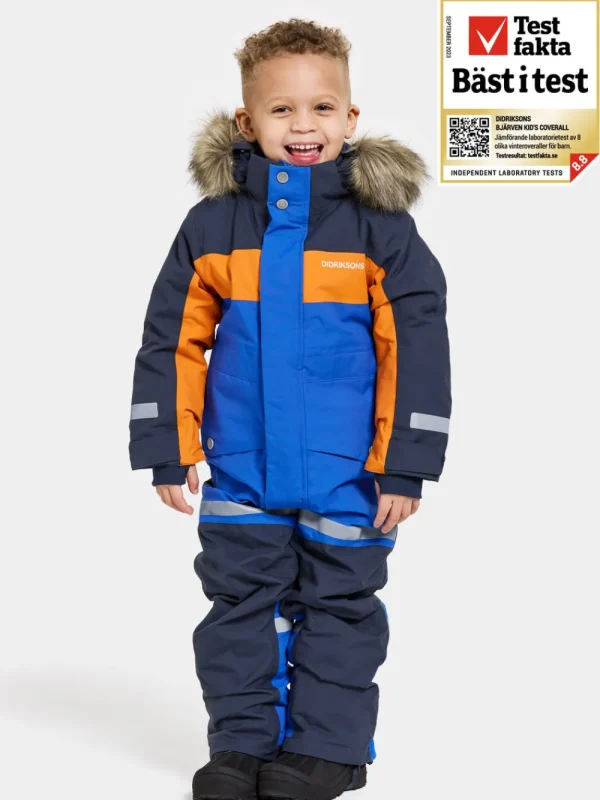 Didriksons Bjärven Kids' Coverall>Barn Vinteroveraller