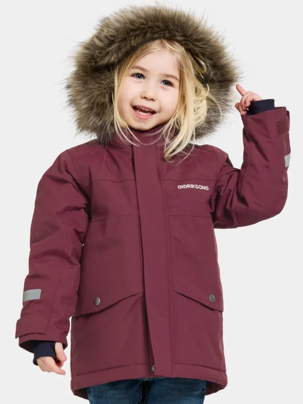 Didriksons Bjärven Kids' Parka>Barn Höstjackor | Vinterjackor