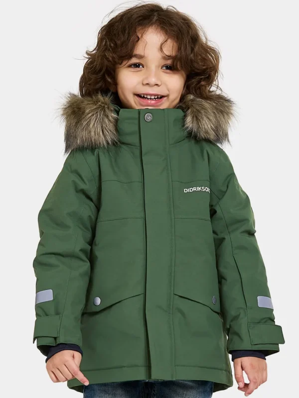 Didriksons Bjärven Kids' Parka>Barn Höstjackor | Vinterjackor