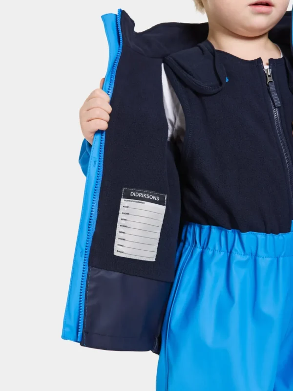 Didriksons Boardman Kids' Set Galon®>Barn Fodrade Regnställ