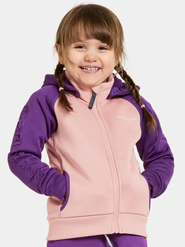 Didriksons Corin Kids' Full-Zip>Barn Softshelljackor | Fleecetröjor & Mellanlager