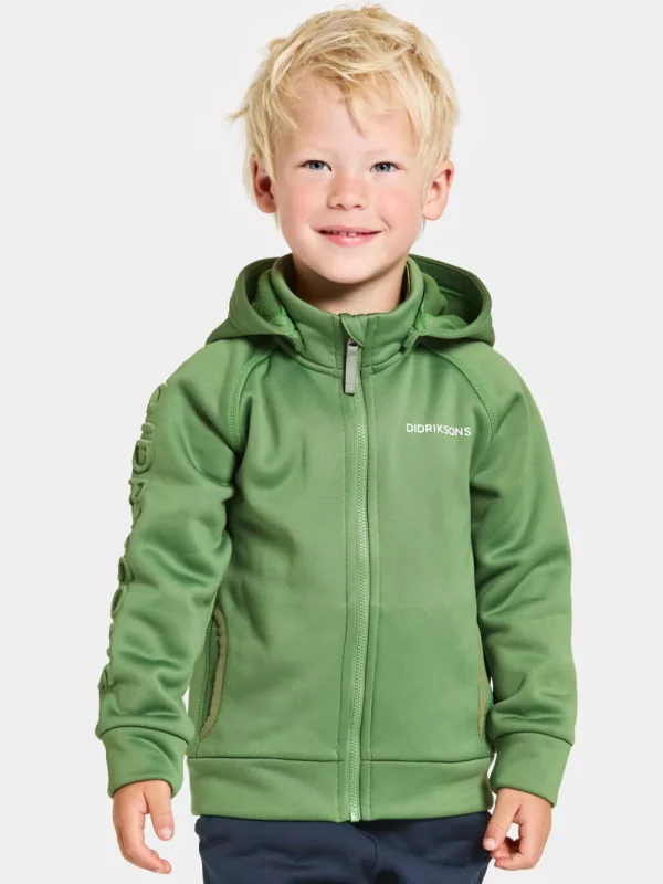 Didriksons Corin Kids' Full-Zip>Barn Softshelljackor | Fleecetröjor & Mellanlager