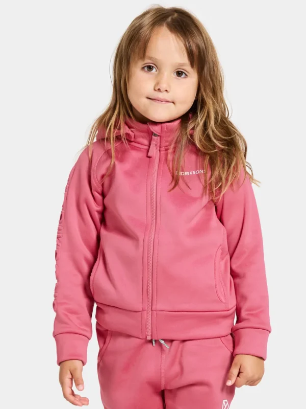 Didriksons Corin Kids' Full-Zip>Barn Softshelljackor | Fleecetröjor & Mellanlager