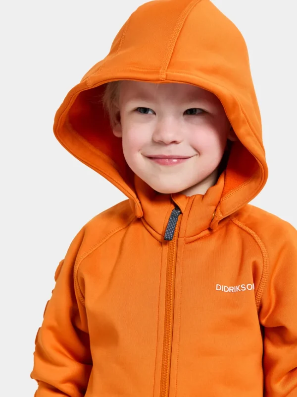 Didriksons Corin Kids' Full-Zip>Barn Softshelljackor | Fleecetröjor & Mellanlager