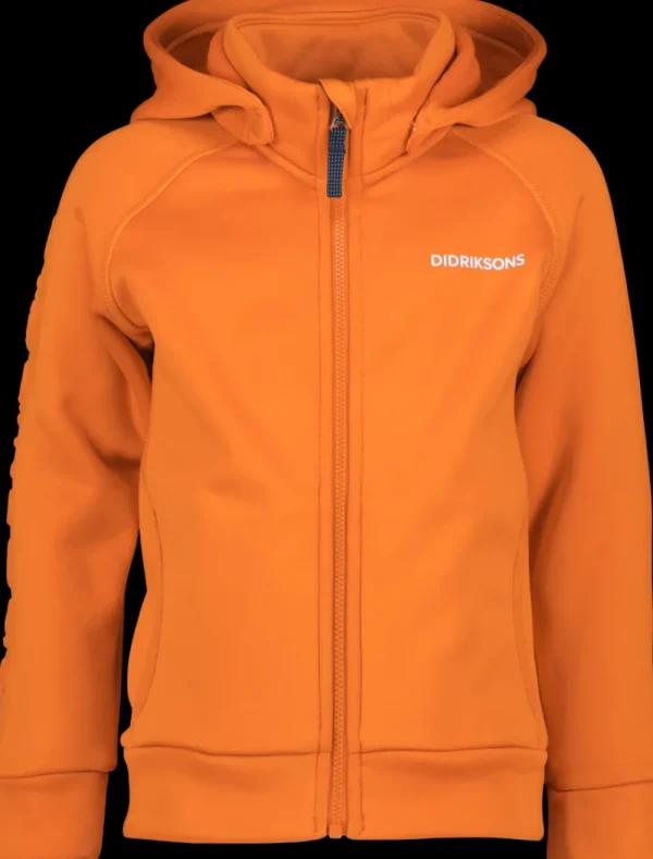 Didriksons Corin Kids' Full-Zip>Barn Softshelljackor | Fleecetröjor & Mellanlager