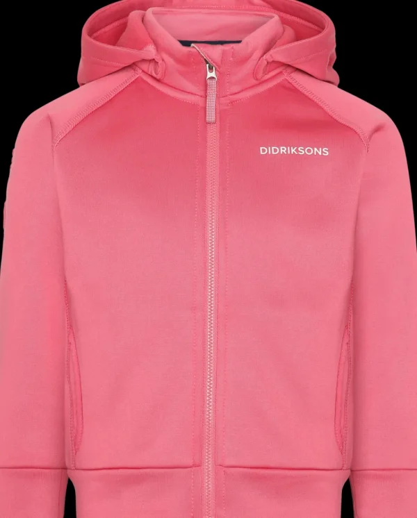 Didriksons Corin Kids' Full-Zip>Barn Softshelljackor | Fleecetröjor & Mellanlager