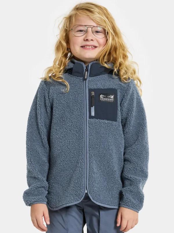 Didriksons Exa Kids' Full Zip>Barn Tröjor & T-Shirts | Överdelar