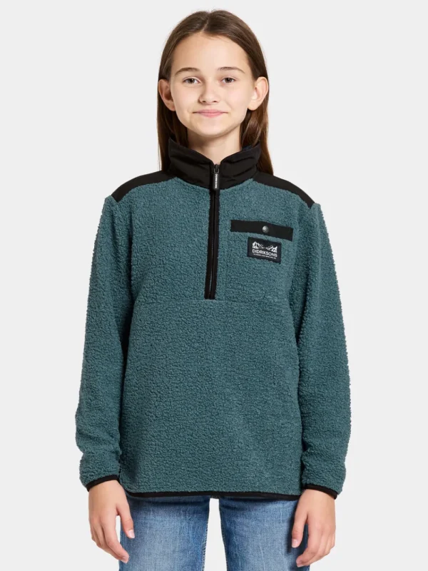 Didriksons Exa Kids' Half Zip>Barn Fleecetröjor & Mellanlager | Fleecejackor & Fleecetröjor