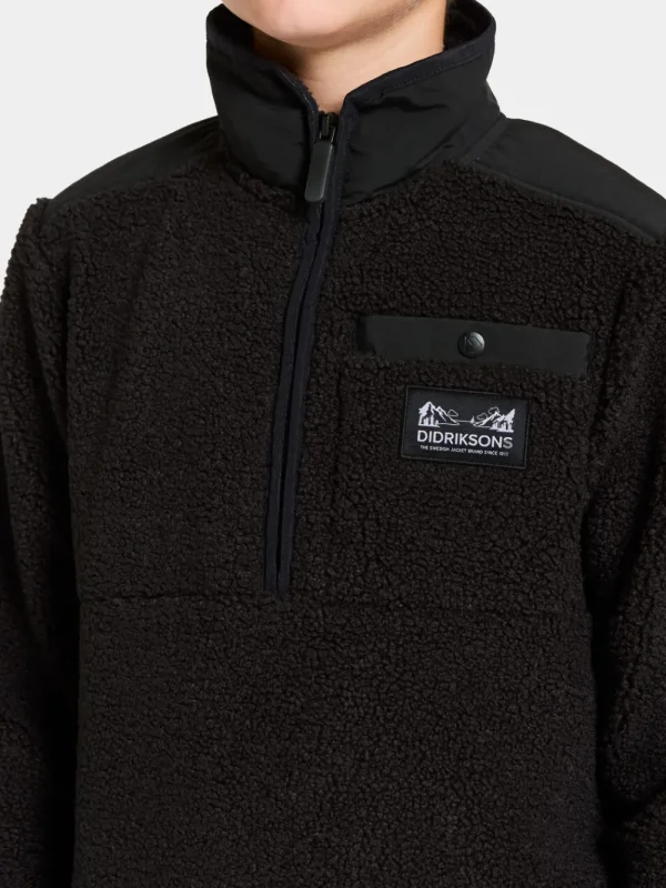 Didriksons Exa Kids' Half Zip>Barn Fleecetröjor & Mellanlager | Fleecejackor & Fleecetröjor