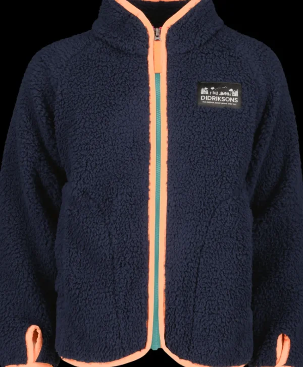 Didriksons Gibbs Kids' Full-Zip>Barn Fleecetröjor & Mellanlager | Tröjor & T-Shirts