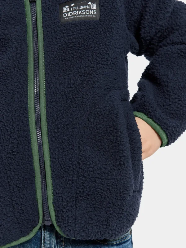 Didriksons Gibbs Kids' Full-Zip>Barn Fleecetröjor & Mellanlager | Tröjor & T-Shirts