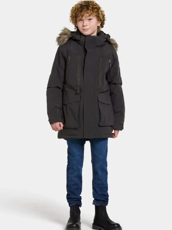 Didriksons Magnetit Kids' Parka>Barn Höstjackor | Vinterjackor