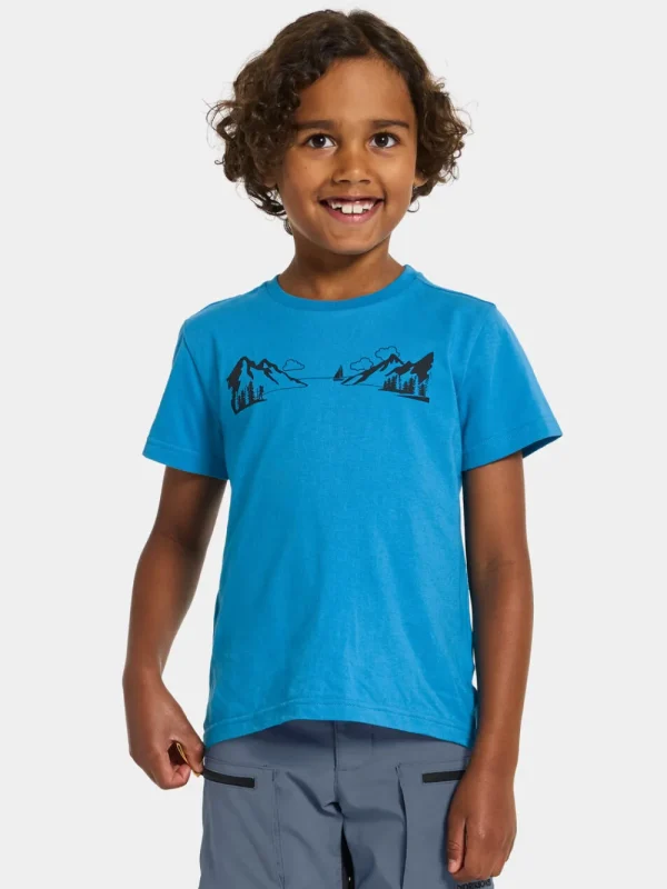 Didriksons Mynta Kids' Logo T-shirt Explore>Barn Tröjor & T-Shirts | Överdelar