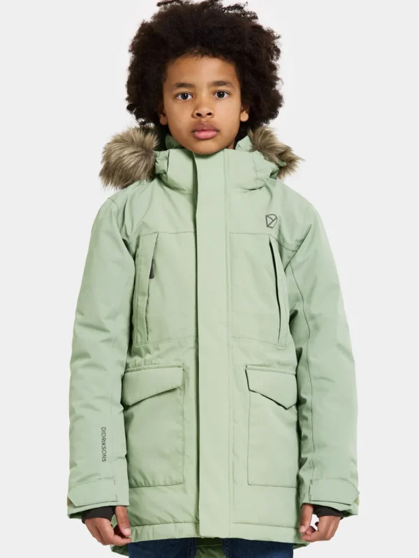 Didriksons Oxid Kids' Parka>Barn Höstjackor | Vinterjackor