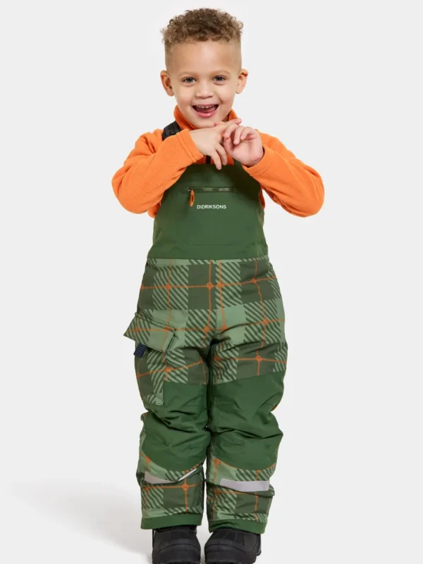 Didriksons Polarbjörnen Printed Kids' Bib Pants>Barn Termobyxor