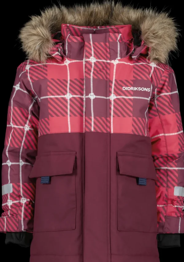 Didriksons Polarbjörnen Printed Kids' Parka>Barn Höstjackor | Vinterjackor