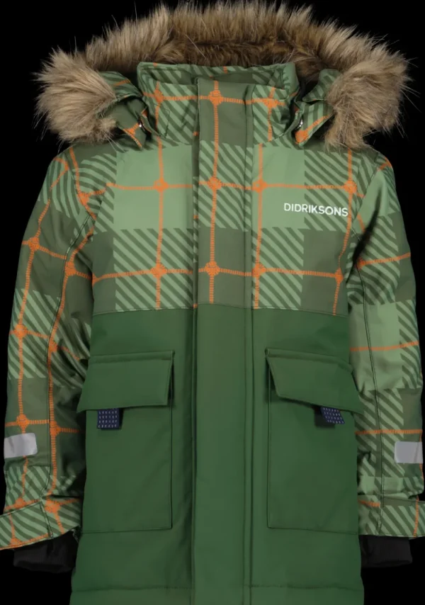 Didriksons Polarbjörnen Printed Kids' Parka>Barn Höstjackor | Vinterjackor