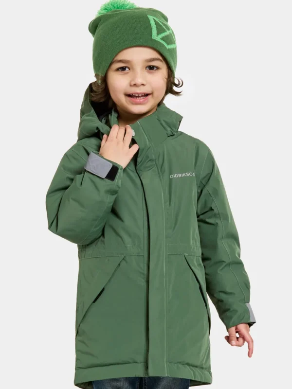 Didriksons Tundran Kids' Parka>Barn Höstjackor | Vinterjackor