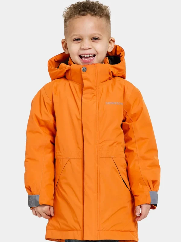 Didriksons Tundran Kids' Parka>Barn Höstjackor | Vinterjackor